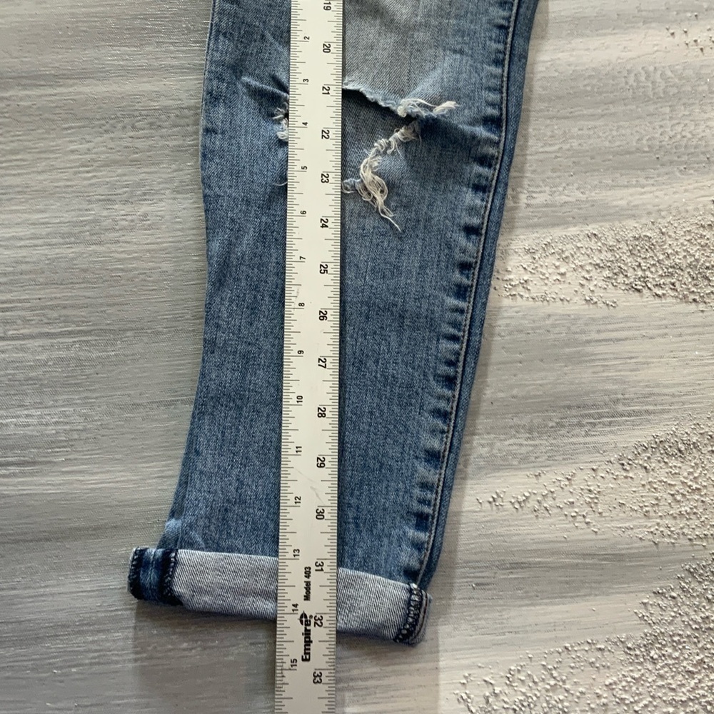 Kut from the Kloth Light Blue Ripped Boyfriend Jeans - Picture 5 of 12